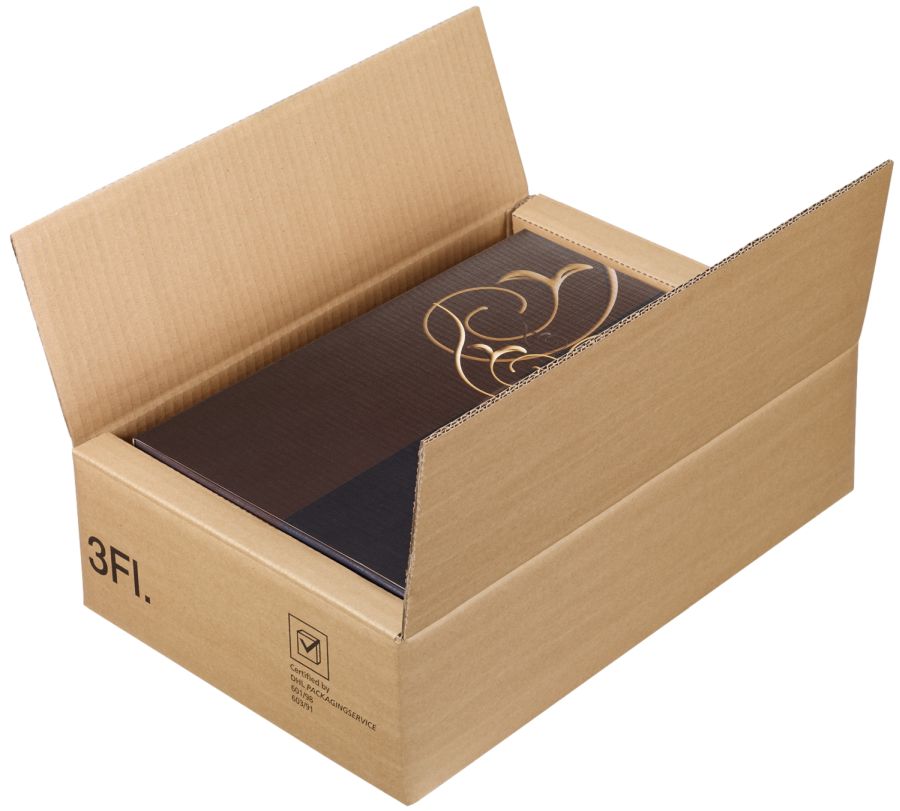 Versandkarton "DU-LOG®" (DHL/PTZ-geprüft) 3er Wein/Sekt - nur Umkarton