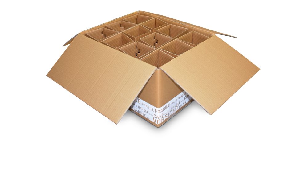 Flaschenkarton für Hochprozentiges 12-er Set