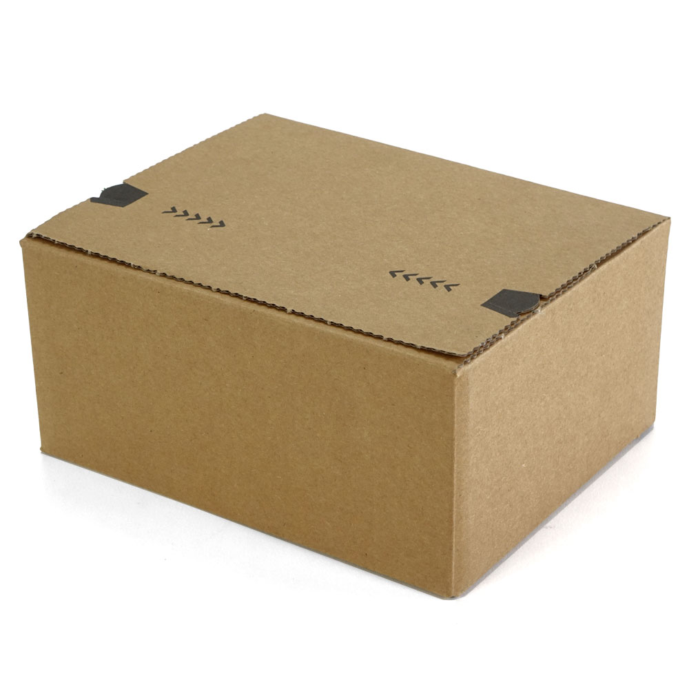 Blitzbodenkarton wiederverschließbar "Premium" braun 160 x 130 x 70 mm (DIN C6)