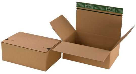 Paketbox "Premium Flix" mit Automatikboden 320 x 215 x 120 mm (DIN A4+)