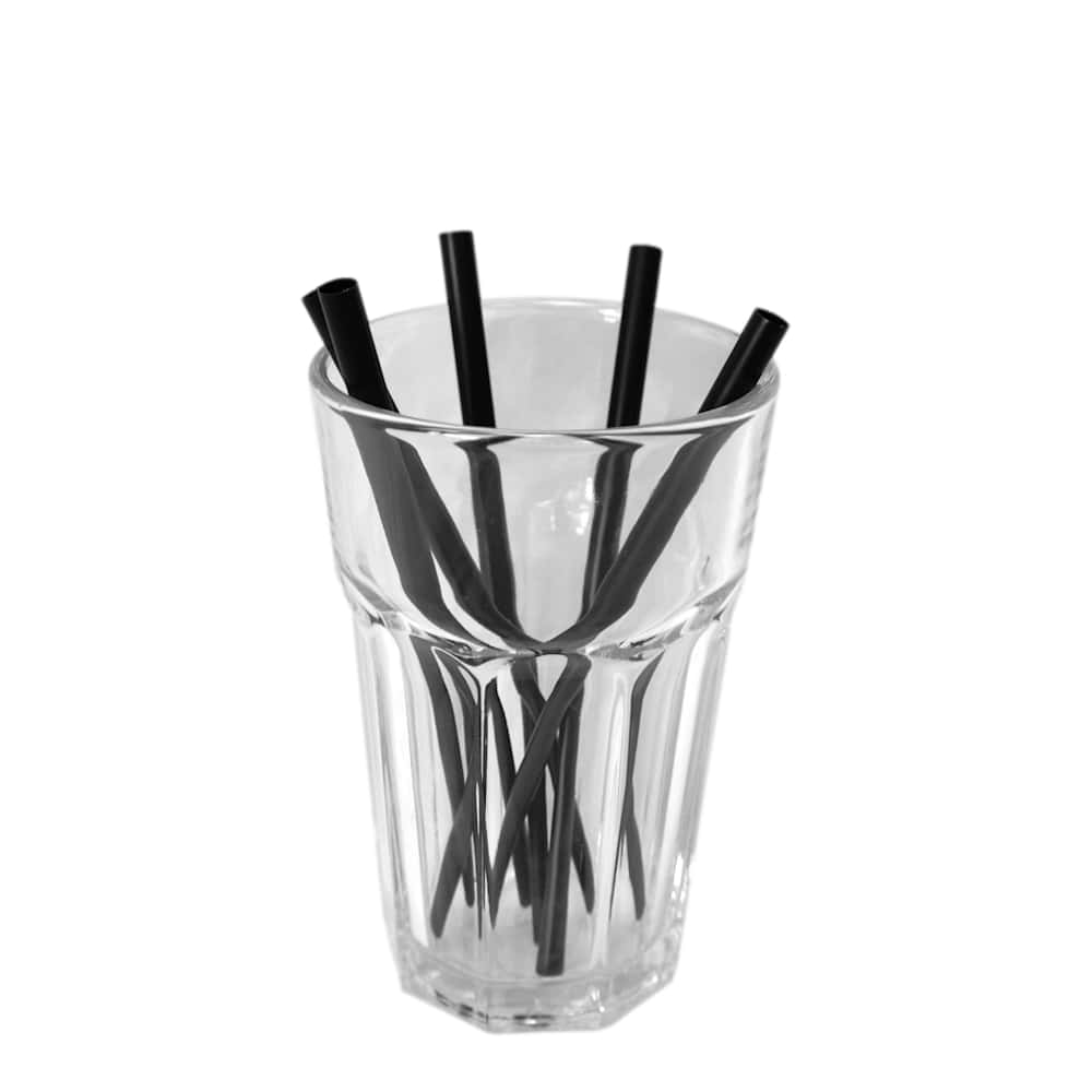 Strohhalm Mehrweg Ø 7 x 150 mm schwarz