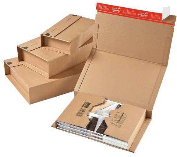 Wickelverpackung braun 325 x 250 x 0-80 mm (DIN C4)