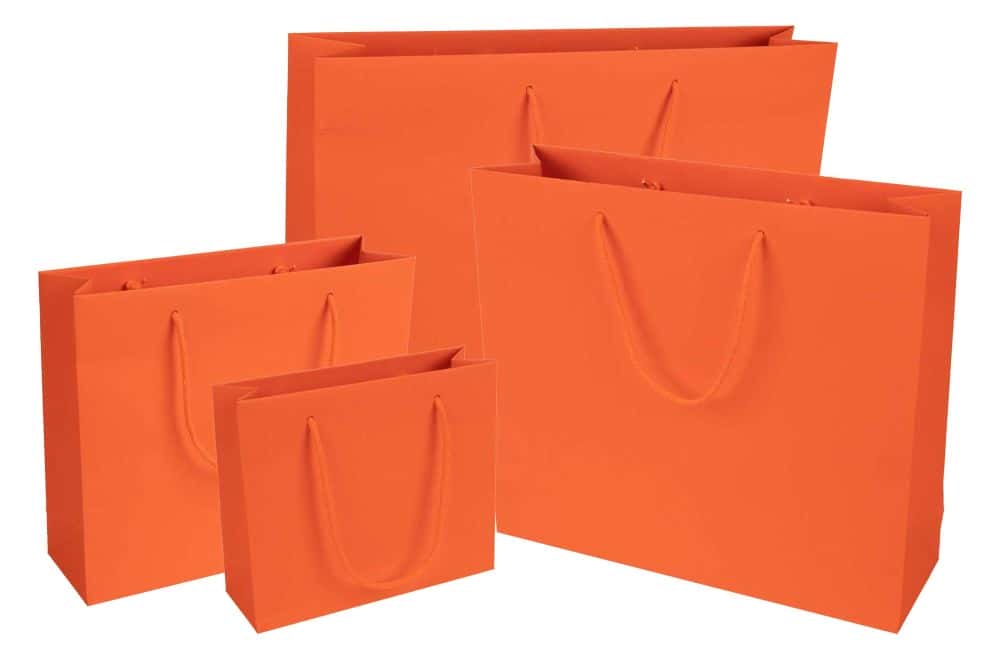 Geschenktüten Present 240 x 80 x 200 mm Orange