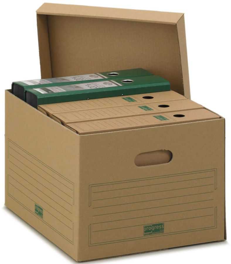 Transportbox mit Stülpdeckel "Premium", braun, 413 x 330 x 266 mm