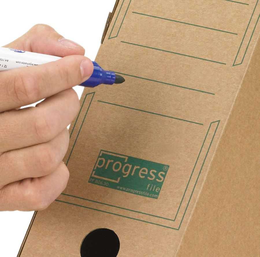 Archivboxen "Premium 80/100", braun 315 x 260 x 76 mm (DIN A4+)