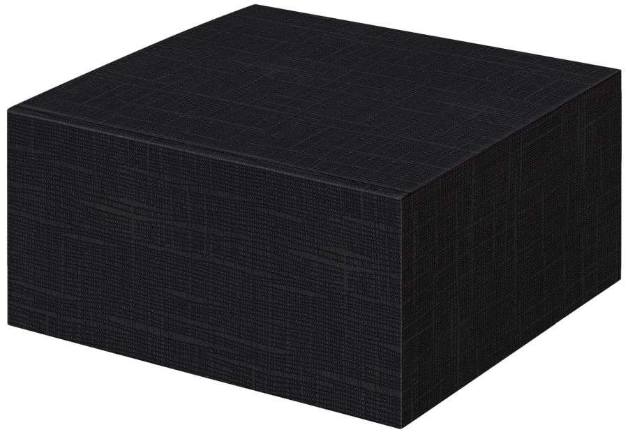 Geschenkbox Allrounder Strukturprägung schwarz 200 x 200 x 100 mm Geschenkbox Allrounder Strukturprägung schwarz 200 x 200 x 100 mm