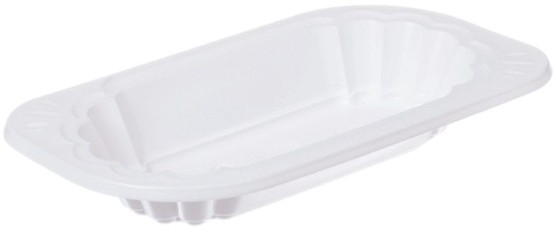 weiße Kunststoff Imbissschale PP 177 x 96 x 28 mm (200 ml)