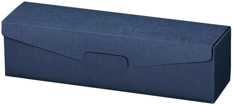 Geschenkbox Strukturprägung 1er Wein/Sekt 380 mm dunkelblau