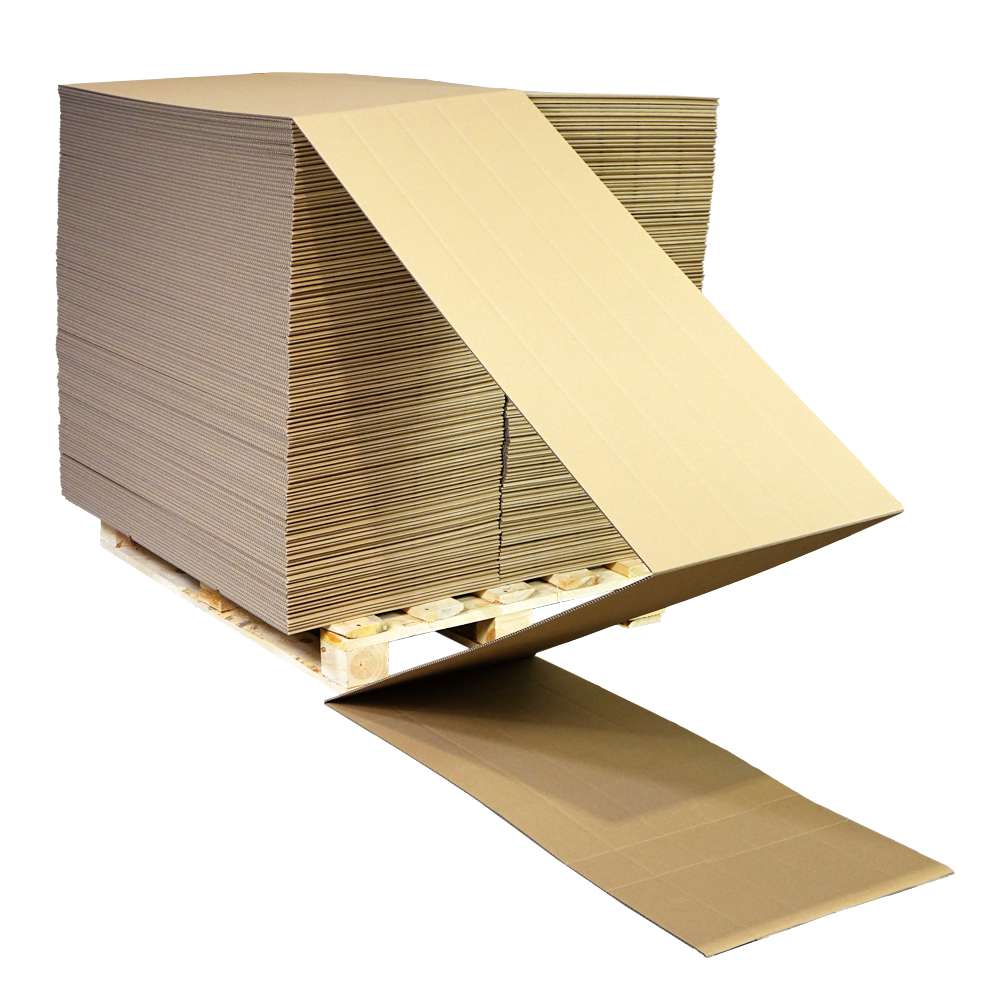 Endloswellpappe 1-wellig für Packgut 83/83 mm (HxB), 431 mm breit Endloswellpappe 1-wellig für Packgut 83/83 mm (HxB), 431 mm breit