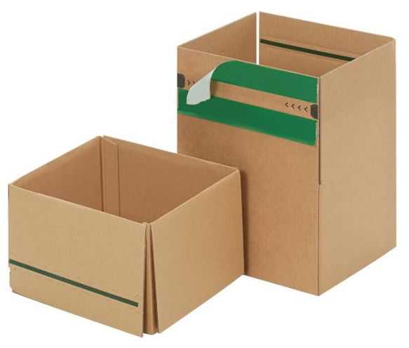 Versandkarton "Premium SuperFlap" mit Steckboden, 1-wellig 235 x 205 x 145 mm