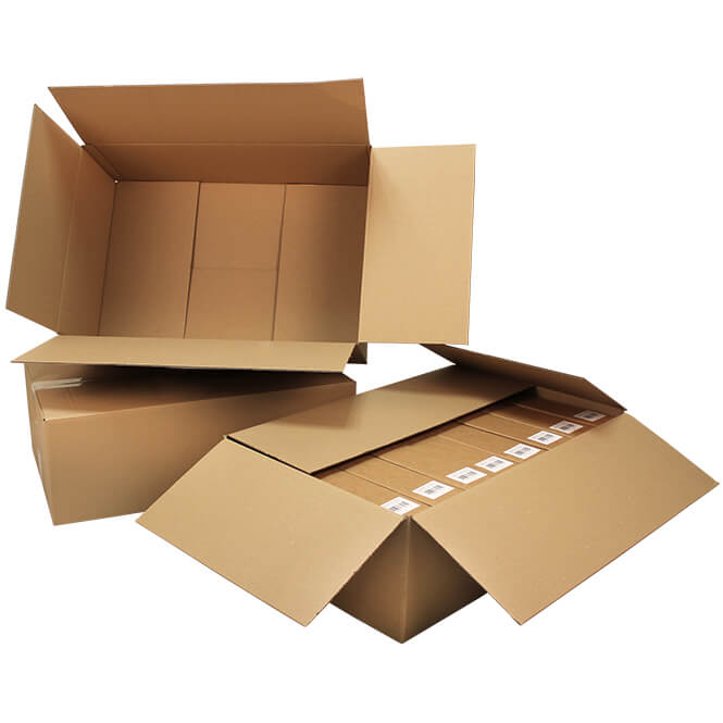 600 x 400 x 100-200 mm 1-welliger Karton