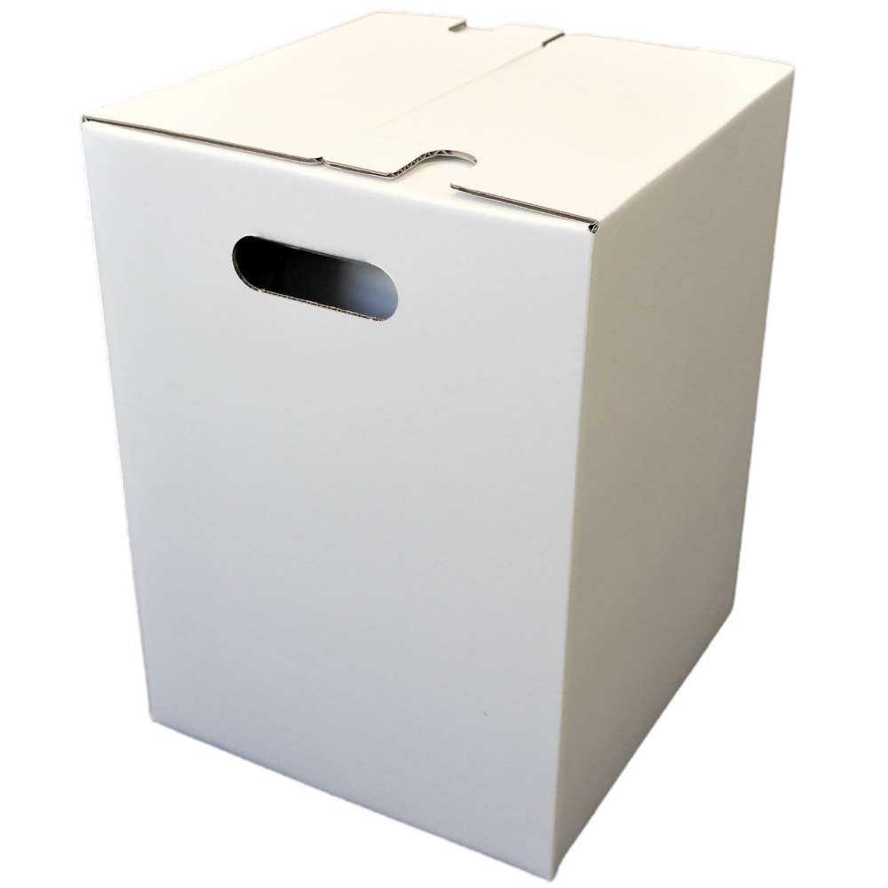 Papphocker 1-teilig weiß