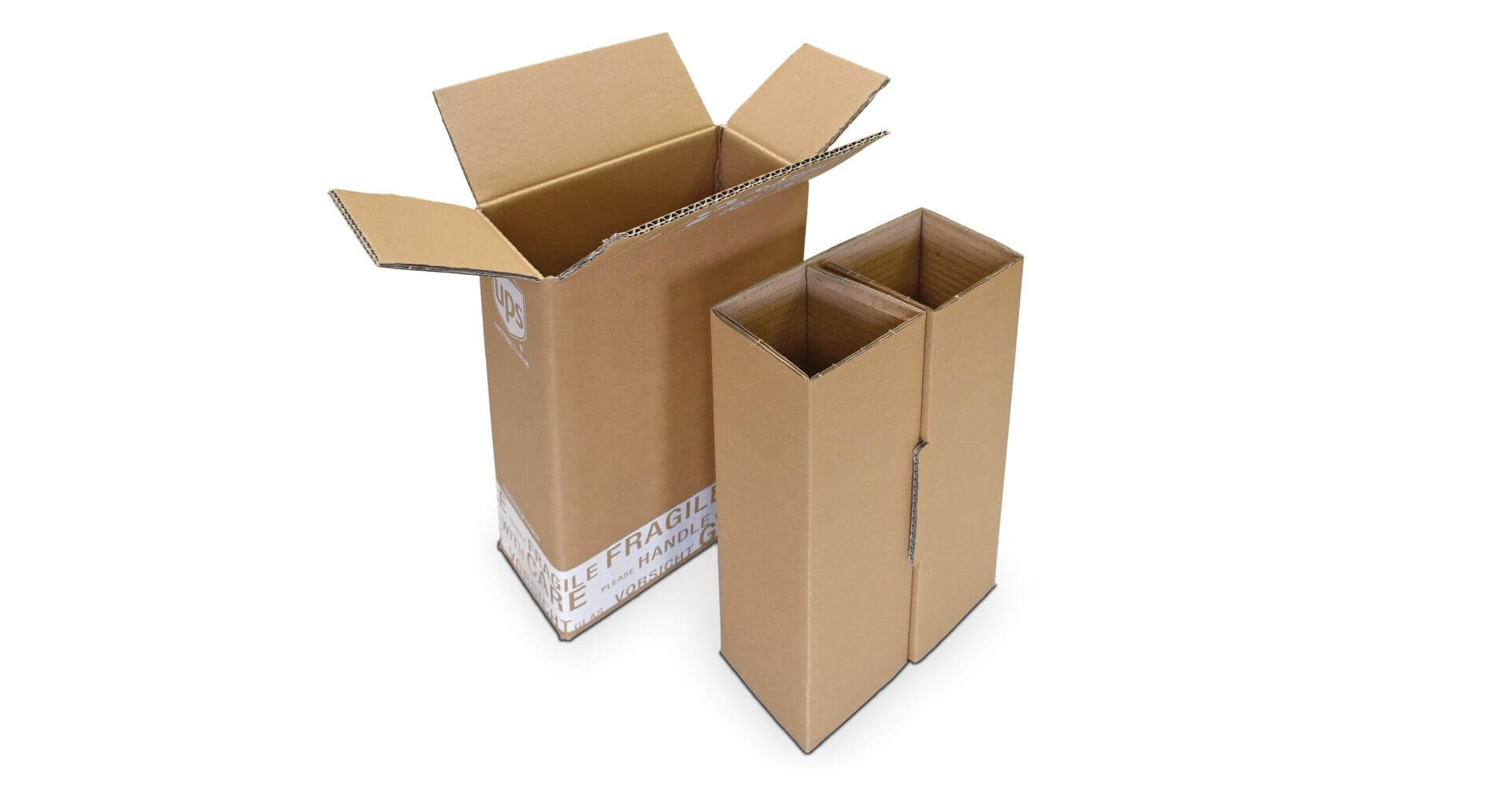 Weinversandverpackung 2er Set