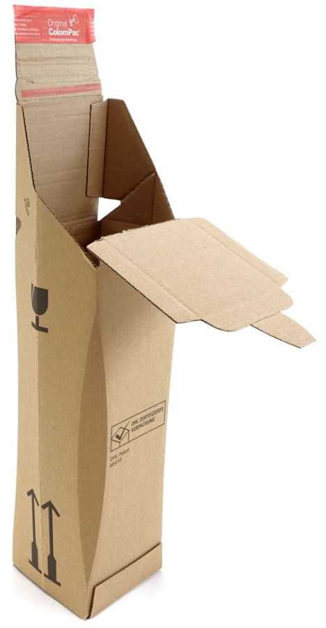 Flaschenversandkarton DHL-Zertifikat (PTZ) 305 x 74 x 74 mm (1er)