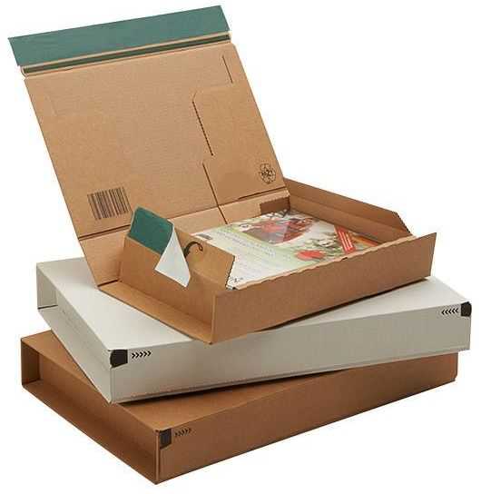 Paketbox "Premium Secure Maxi", braun, 215 x 155 x 43 mm (DIN A5+)