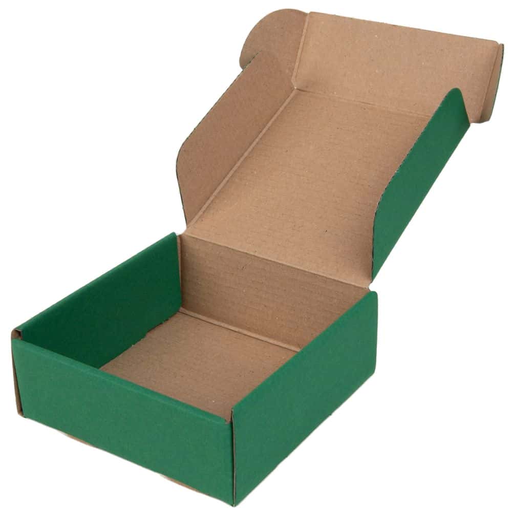 Geschenkbox Present quadratisch 110 x 110 x 40 mm Smaragd Grün