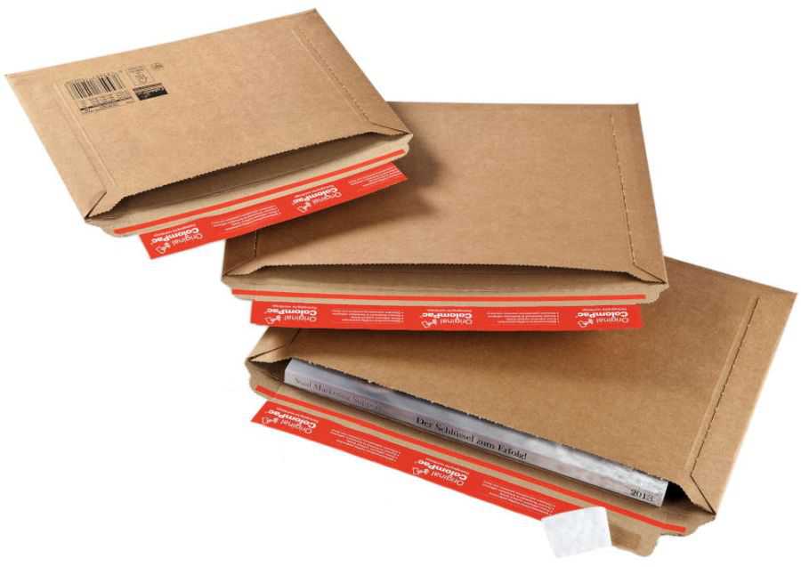 Versandtasche Wellpappe, Querbefüllung, braun 340 x 235 x 0-35 mm (DIN A4+)