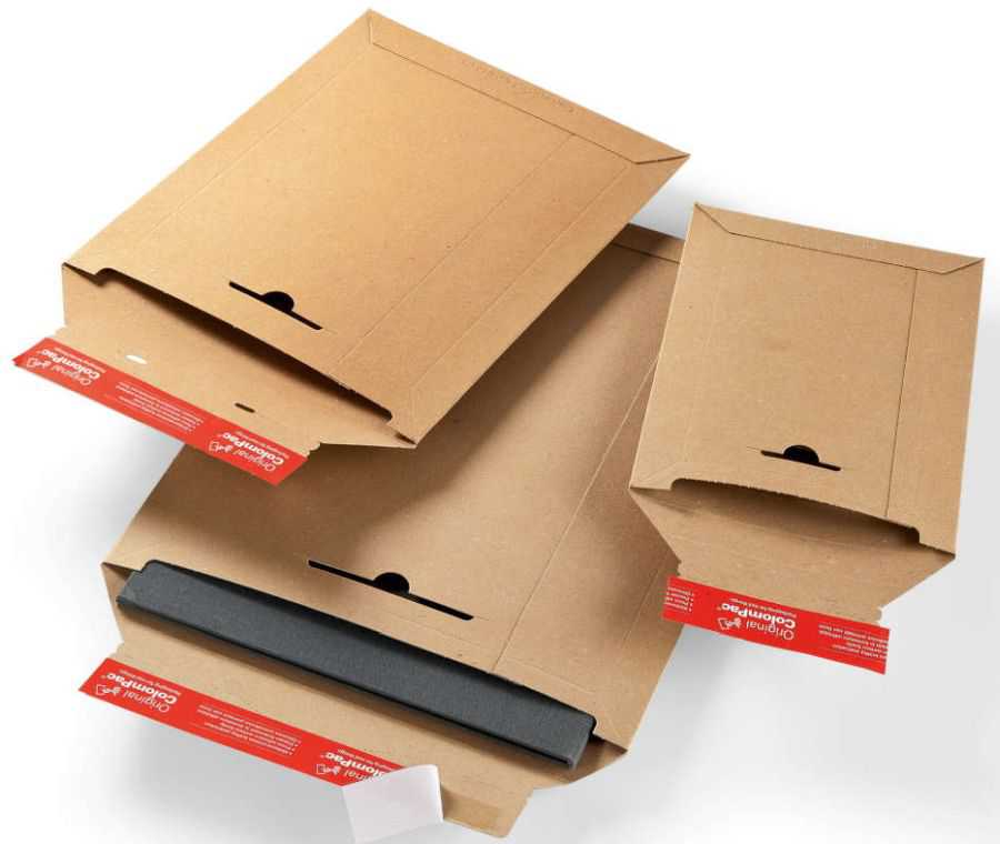 Versandtasche Vollpappe, braun 235 x 310 x 0-30 mm