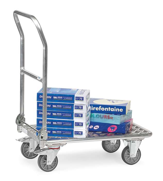 Fetra Plattformwagen, klappbar, Aluminium bis 200 kg Traglast, 720 x 450 mm