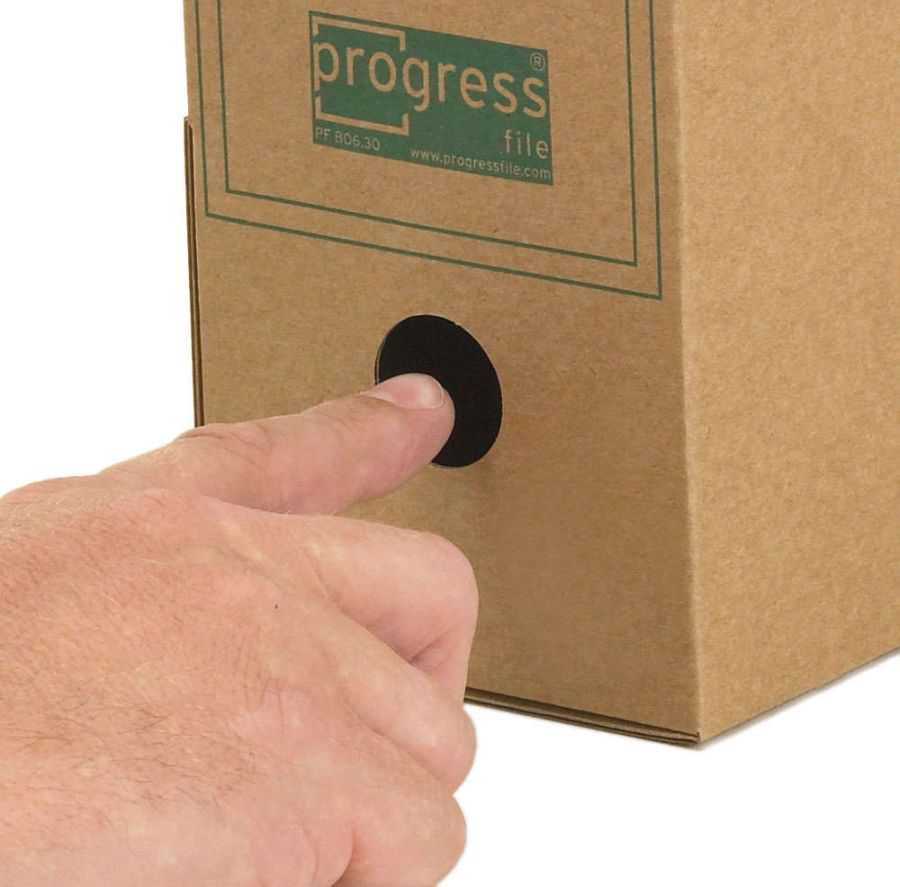 Archivboxen "Premium 80/100", braun 315 x 260 x 76 mm (DIN A4+)