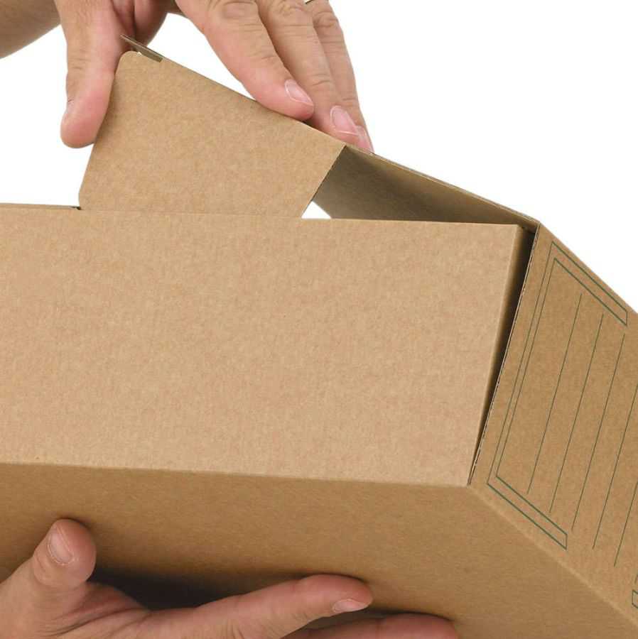 Archivboxen "Premium 80/100", braun 315 x 260 x 76 mm (DIN A4+)