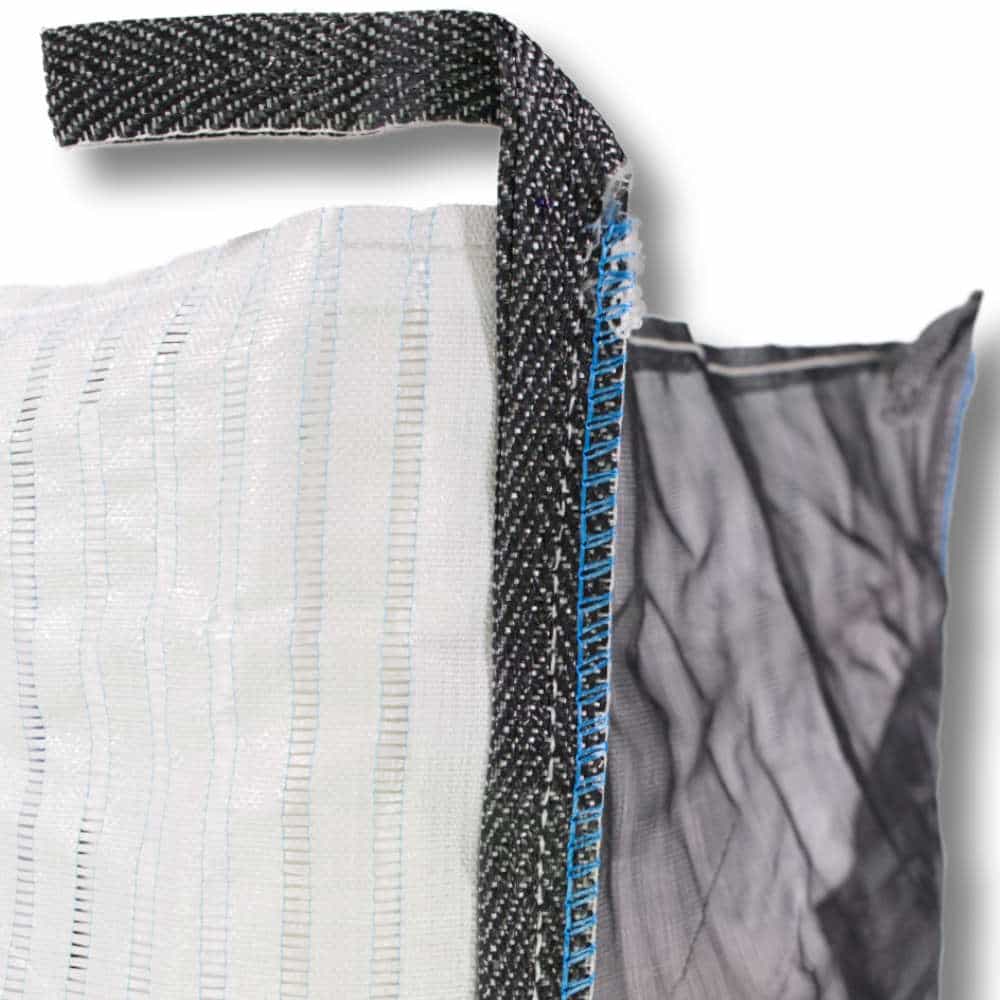 Big Bag Holz, Netzgittergewebe + Ventilationsstreifen 2-seitig, 100 x 100 x 165 cm