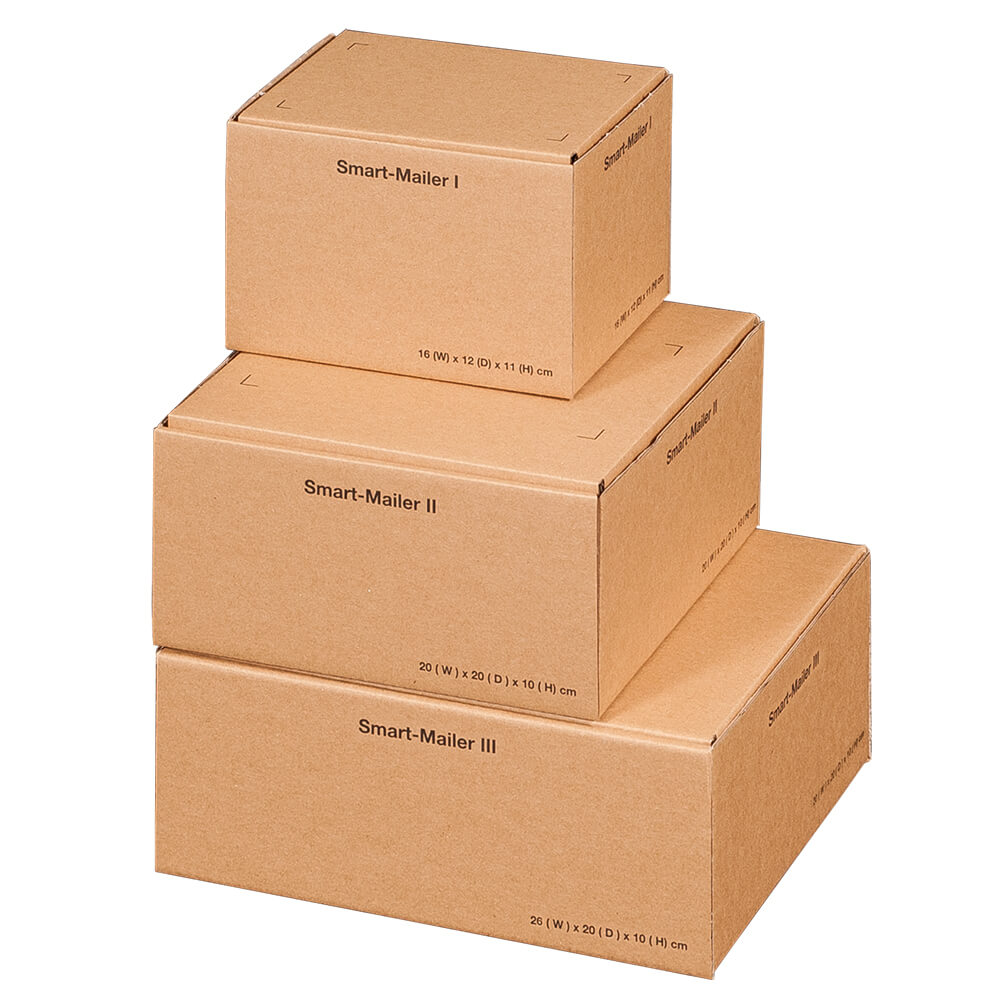 160 x 120 x 110 mm brauner Post-Karton mit Klappdeckel