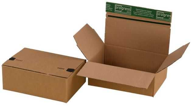 Paketbox "Premium Flix" mit Automatikboden 230 x 160 x 80 mm (DIN A5+)