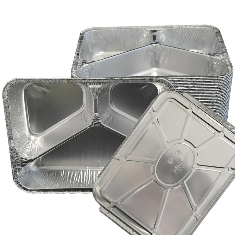 Aluschalen mit Deckel (Aluminium) R819G-Set