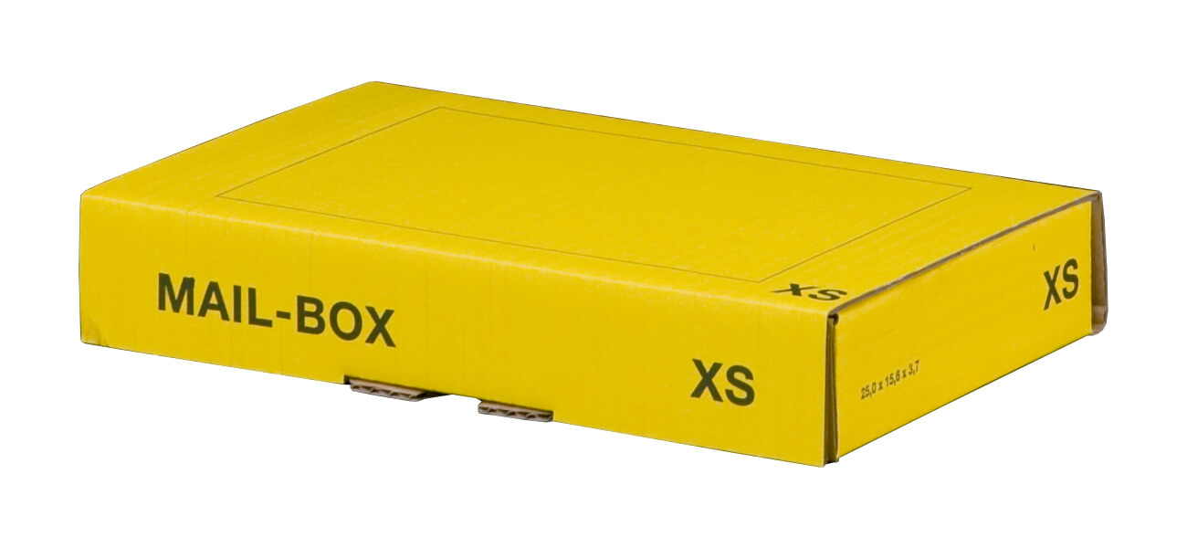 Mail-Box gelb, XS, wiederverschließbar