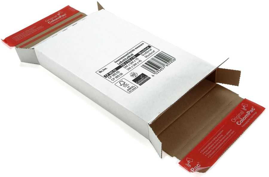 Versandkarton portooptimiert, weiß 139 x 216 x 29 mm (Maxibrief)