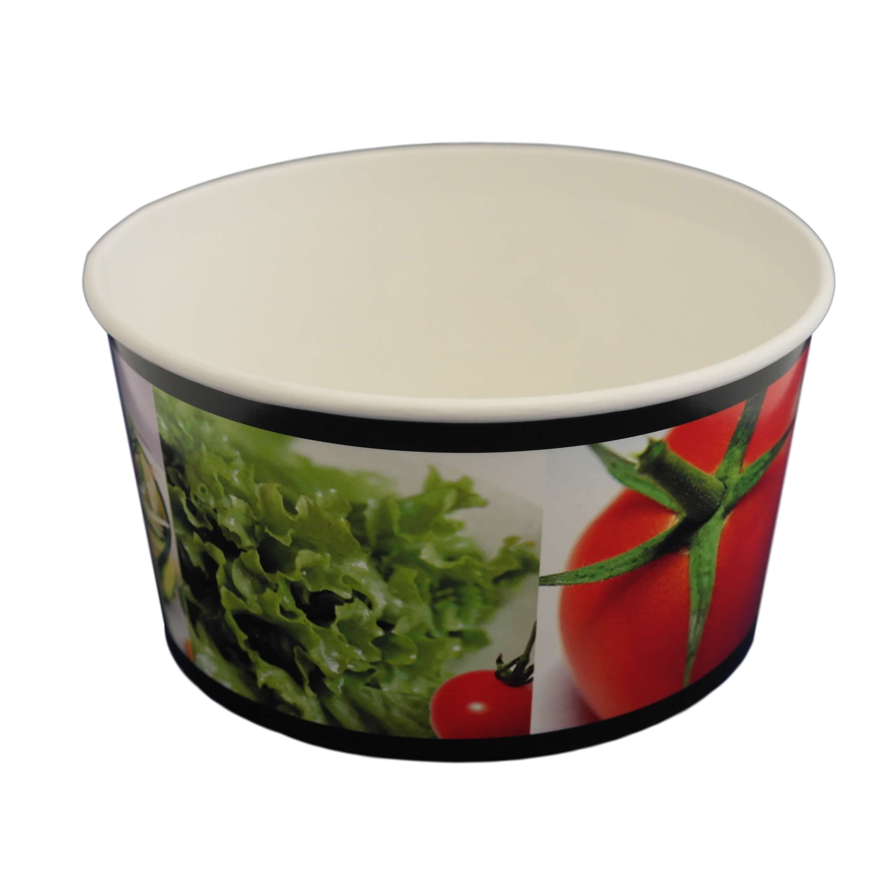 Papp Salatschale To Go weiß neutraler Druck 1000 ml