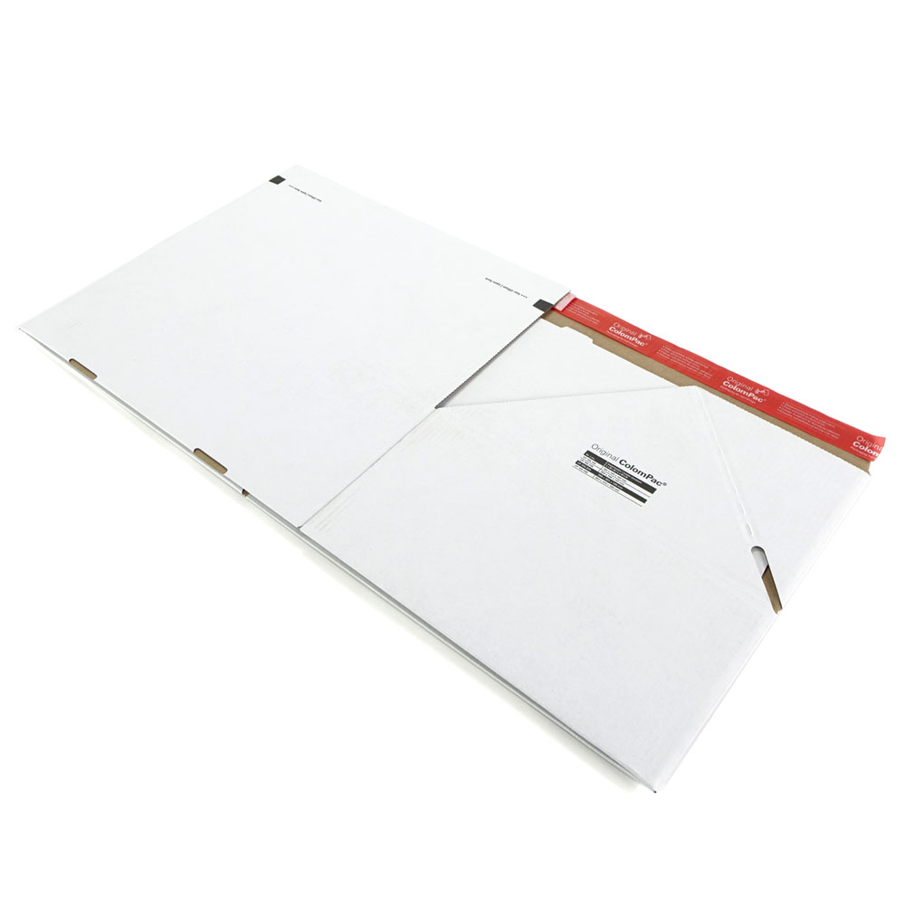 Blitzbodenkarton wiederverschließbar, Z-Faltung, weiß 389 x 324 x 160 mm