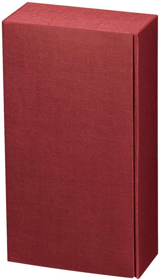 Geschenkbox Strukturprägung 2er Wein/Sekt bordeaux