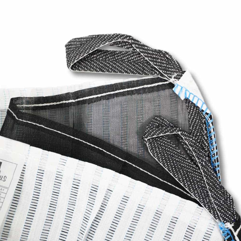 Big Bag Holz, Netzgittergewebe + Ventilationsstreifen 2-seitig, 100 x 100 x 165 cm