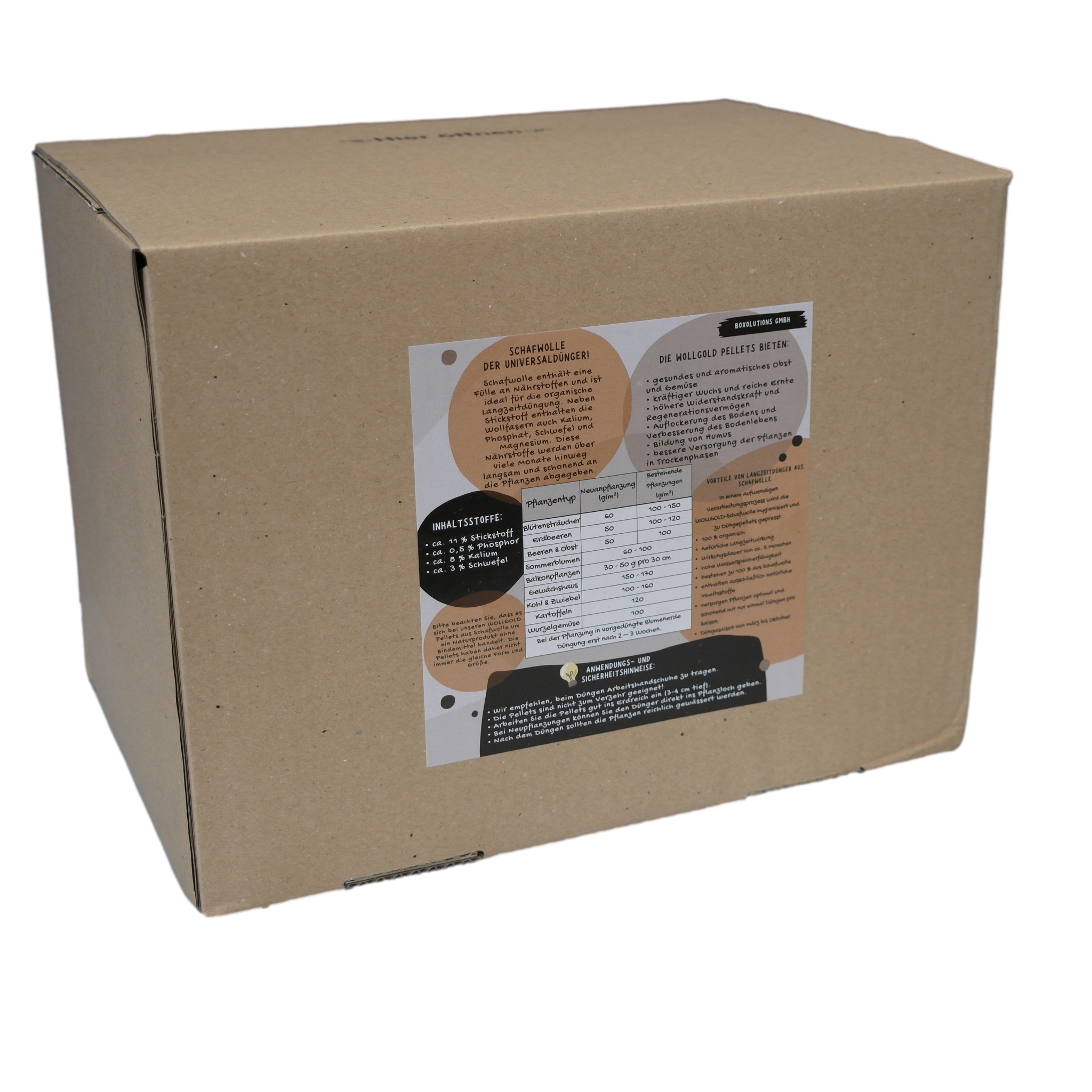 WollGold Schafwollpellets Dünger 5 kg