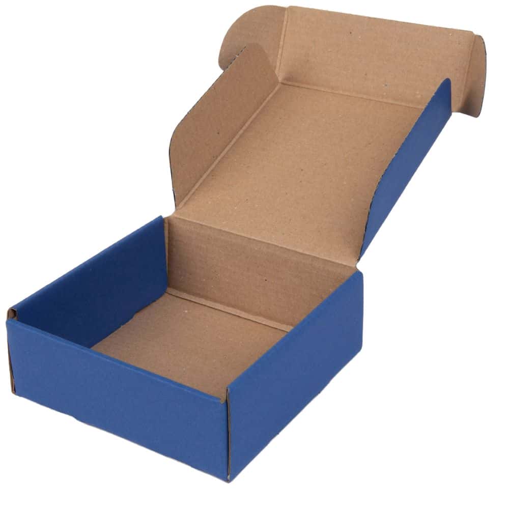 Geschenkbox Present quadratisch 110 x 110 x 40 mm Saphir Blau