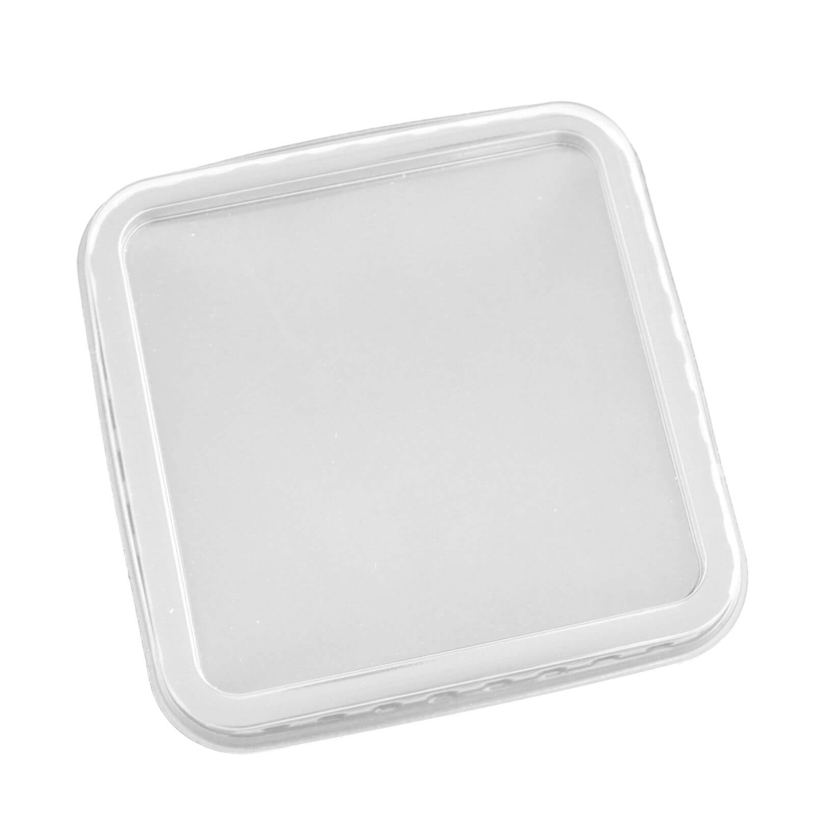 Transparenter Salatschalendeckel PET 115 x 115 mm