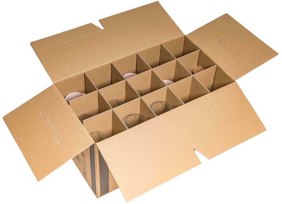 Umzugskartons Gläser Plus