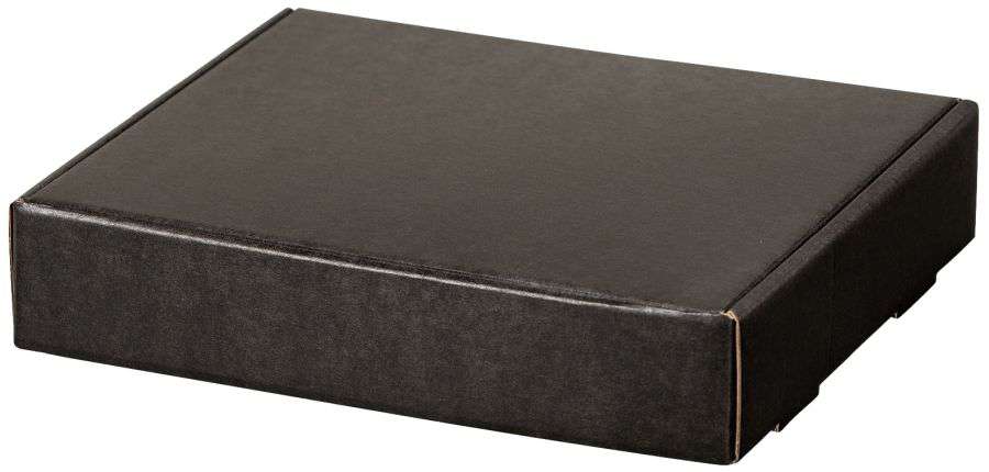 Geschenkbox Allrounder schwarz/natur 245 x 200 x 50 mm Geschenkbox Allrounder schwarz/natur 245 x 200 x 50 mm