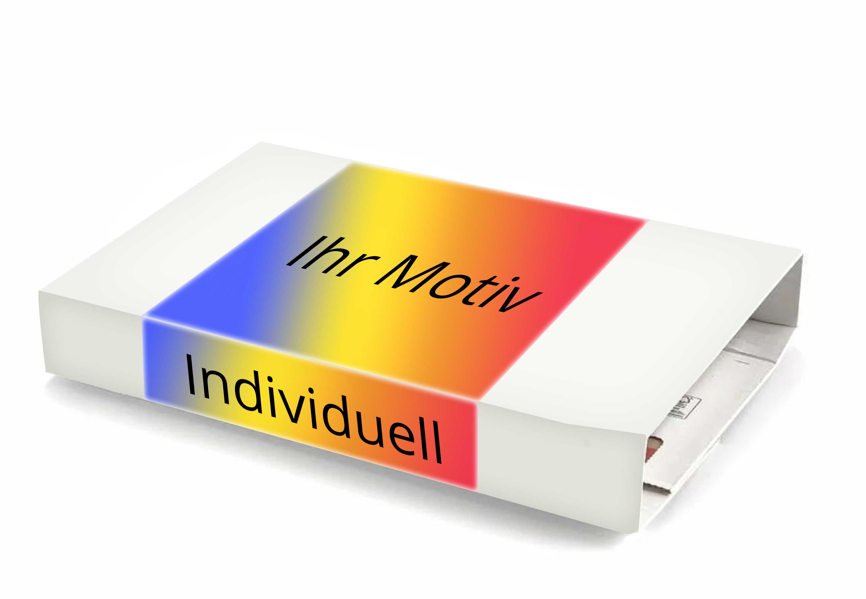 305 x 230 x 0 - 92 mm A4 Versandverpackung weiß mit Digitaldruck umlaufend maximal bedruckt