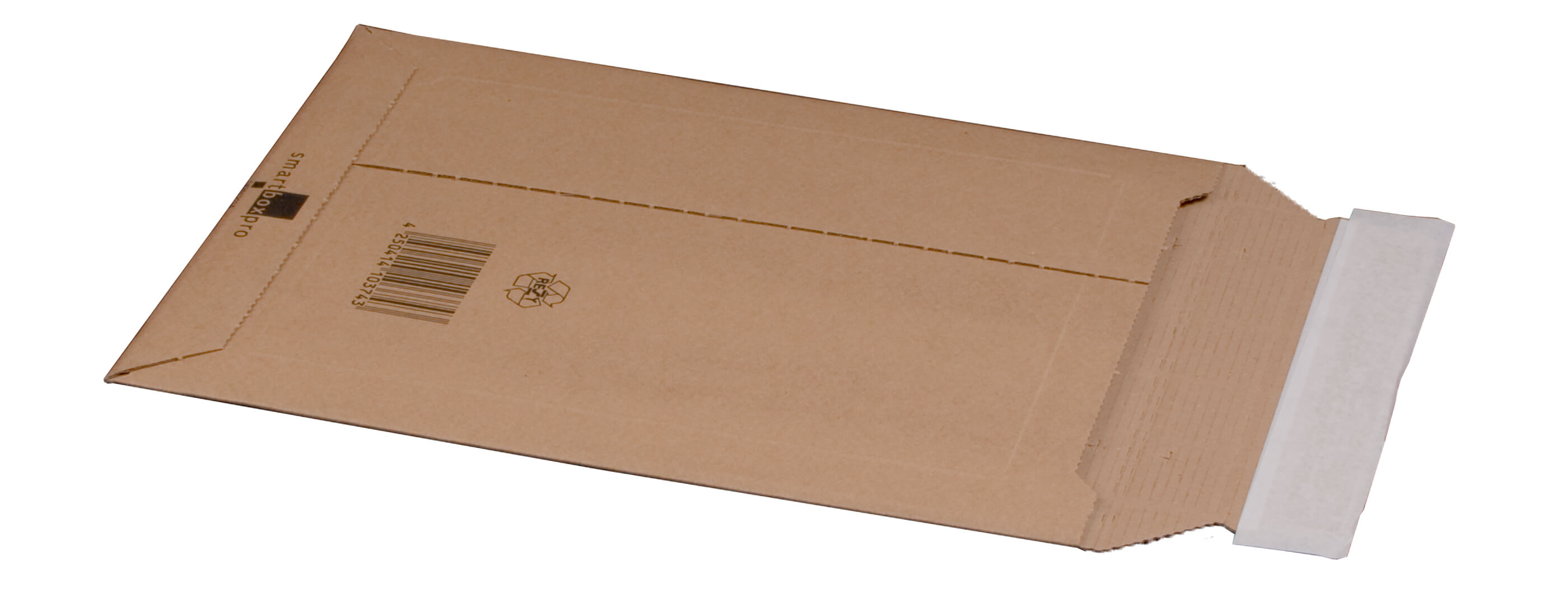 Versandtasche braun aus Wellpappe 210 x 292 x 50 mm (DIN A4)