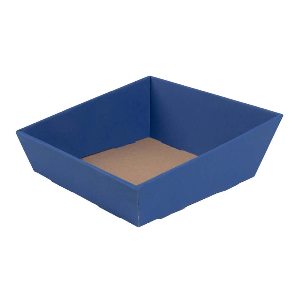 Präsentkorb quadratisch 170 x 170 mm Saphir Blau