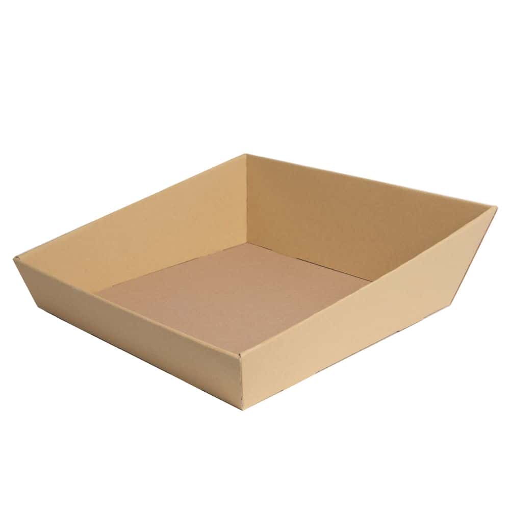 Präsentkorb quadratisch 260 x 260 mm Natur