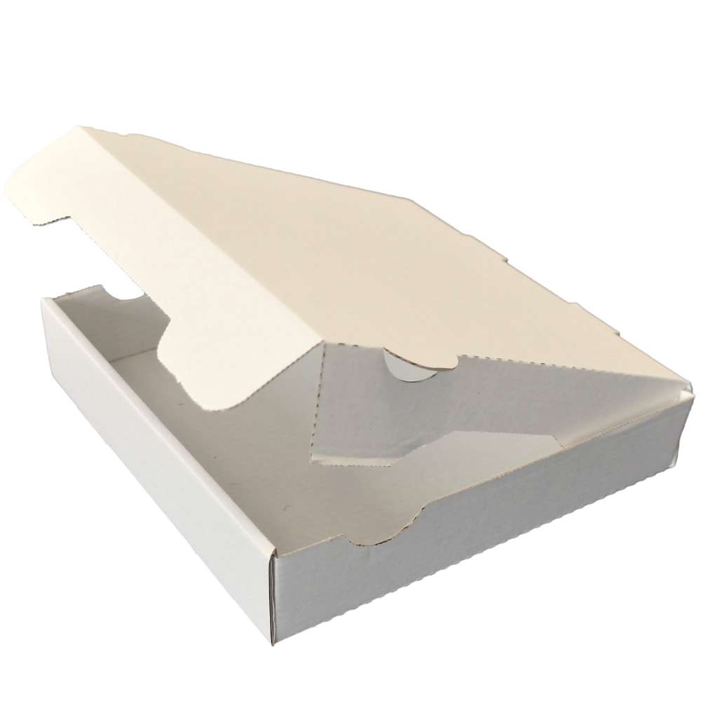 Pizzakarton weiß ohne Druck 20 x 20 x 4 cm