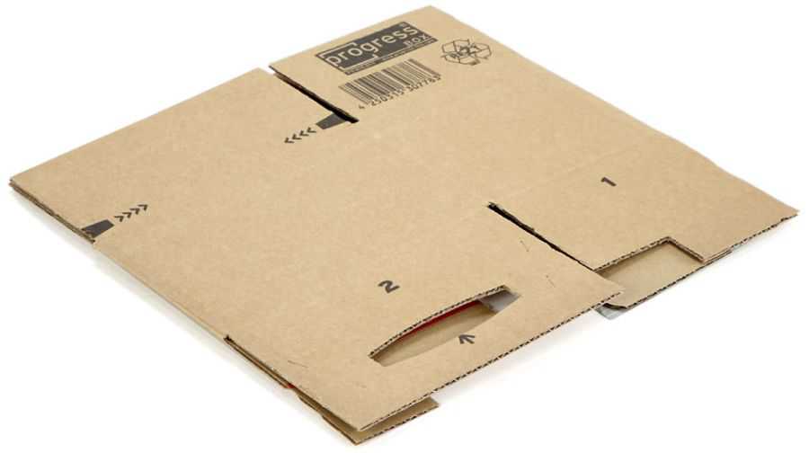 Versandkarton "Premium" mit Steckboden 165 x 120 x 100-80 mm (DIN C6)