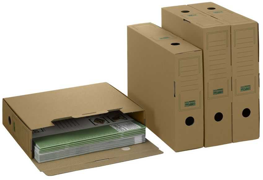 Archivboxen "Premium 80/100", braun 315 x 260 x 76 mm (DIN A4+)
