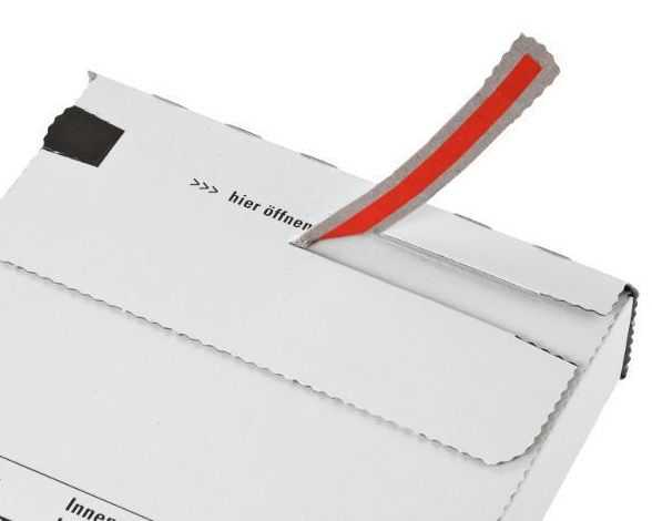 Versandkarton portooptimiert, weiß 244 x 344 x 15 mm (Großbrief)