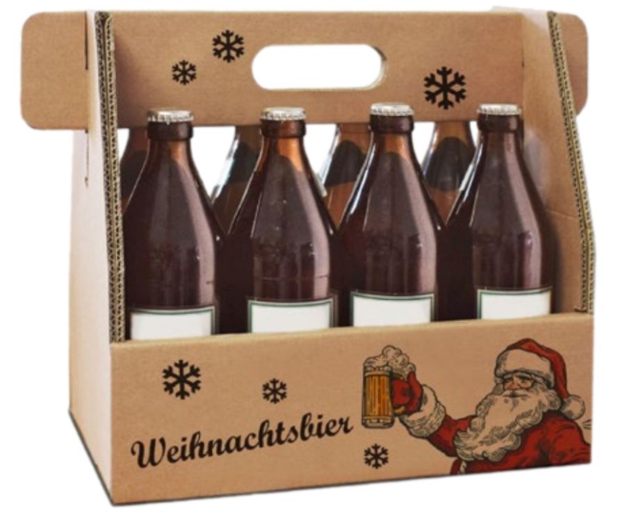 Flaschenträger 0,5 l 8er Weihnachtsbier
