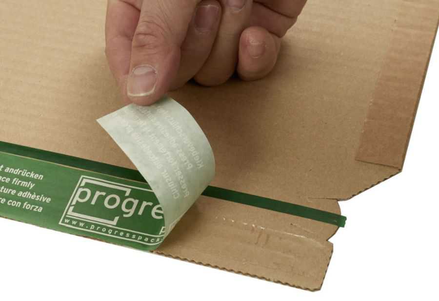 Buchverpackung "Premium Secure" Wellpappe, braun 217 x 155 x 0-60 mm (DIN A5)